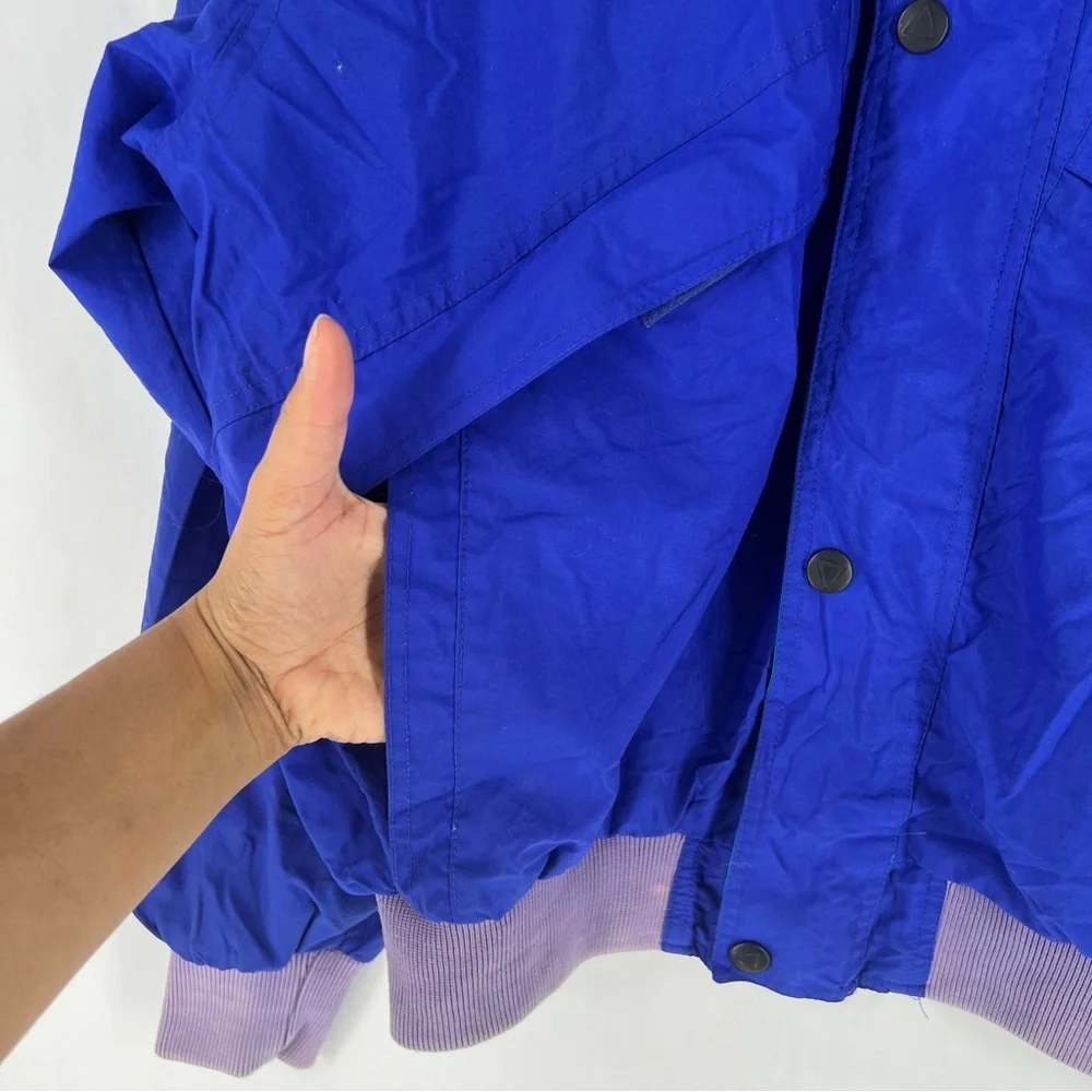 Pacific‎ Trail Vintage Barrier Cloth Jacket Blue Teal Windbreaker Men’s XL 90s